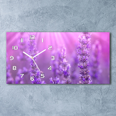 Orologio rettangolare con quadrante color lavanda