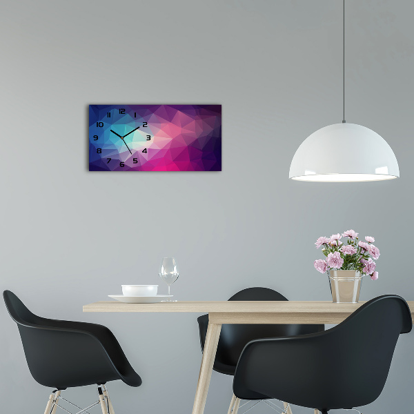 Orologio orizzontale con sfondo astratto