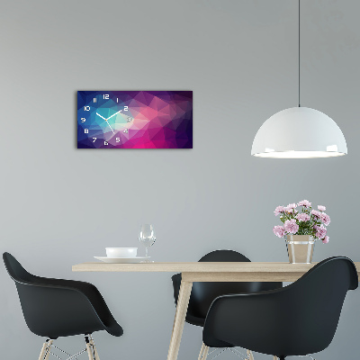 Orologio orizzontale con sfondo astratto