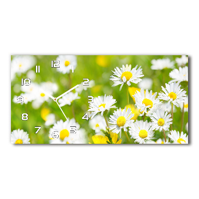 Orologio orizzontale con motivo di margherite