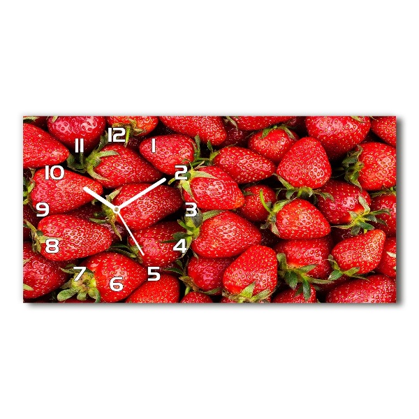 Orologio orizzontale con decorazione a fragole