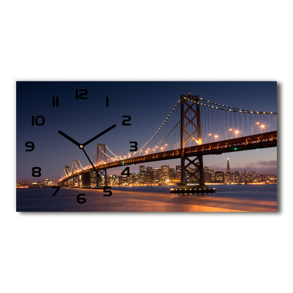 Orologio rettangolare con quadrante ispirato al Ponte di San Francisco