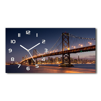 Orologio rettangolare con quadrante ispirato al Ponte di San Francisco