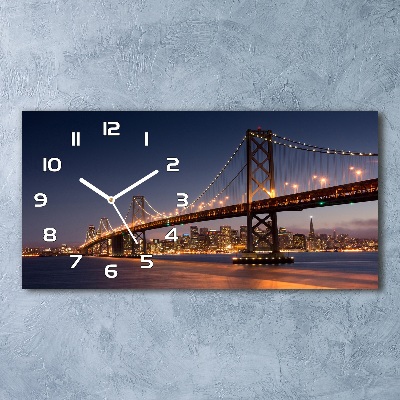Orologio rettangolare con quadrante ispirato al Ponte di San Francisco