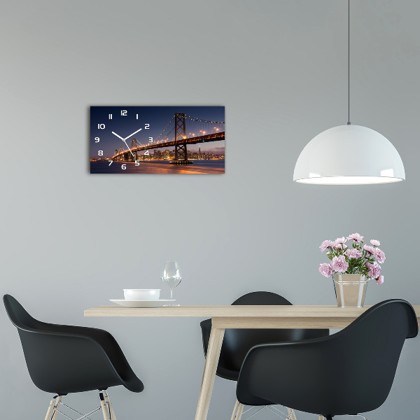 Orologio rettangolare con quadrante ispirato al Ponte di San Francisco