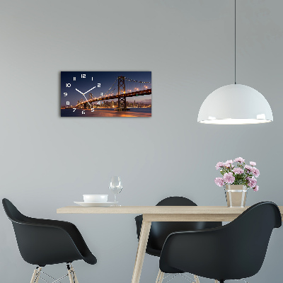 Orologio rettangolare con quadrante ispirato al Ponte di San Francisco