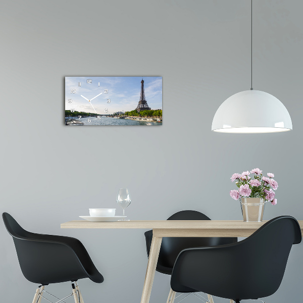 Orologio orizzontale con stampa della Torre Eiffel di Parigi