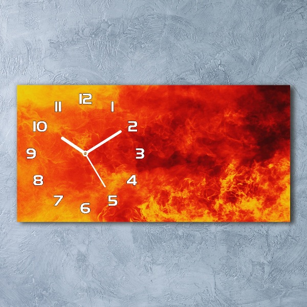 Orologio orizzontale con motivo a fiamme