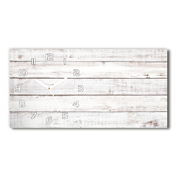Orologio orizzontale con quadrante su pannello in legno da parete