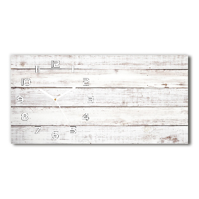 Orologio orizzontale con quadrante su pannello in legno da parete