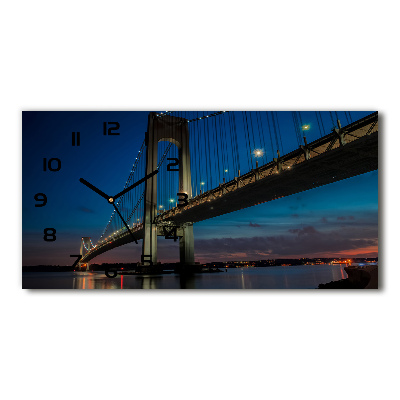 Orologio orizzontale con motivo del Ponte di Brooklyn