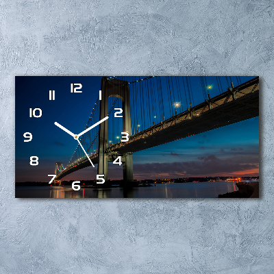 Orologio orizzontale con motivo del Ponte di Brooklyn