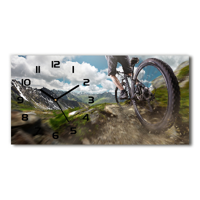 Orologio orizzontale con motivo mountain bike