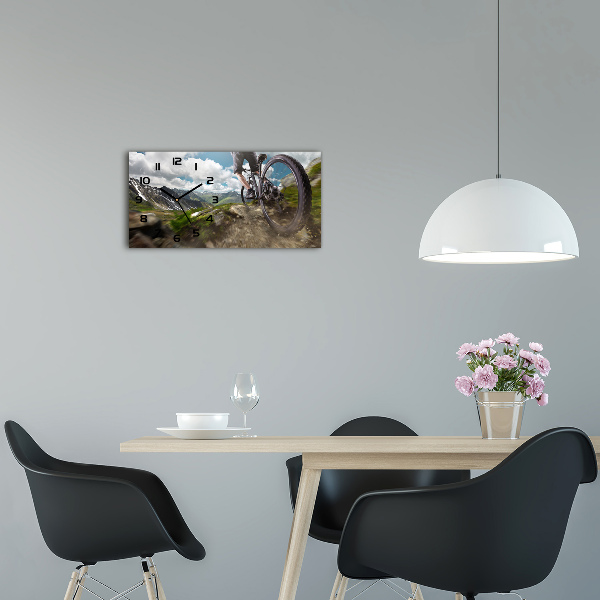 Orologio orizzontale con motivo mountain bike