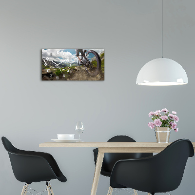 Orologio orizzontale con motivo mountain bike