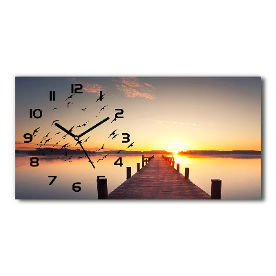 Orologio rettangolare con quadrante effetto tramonto