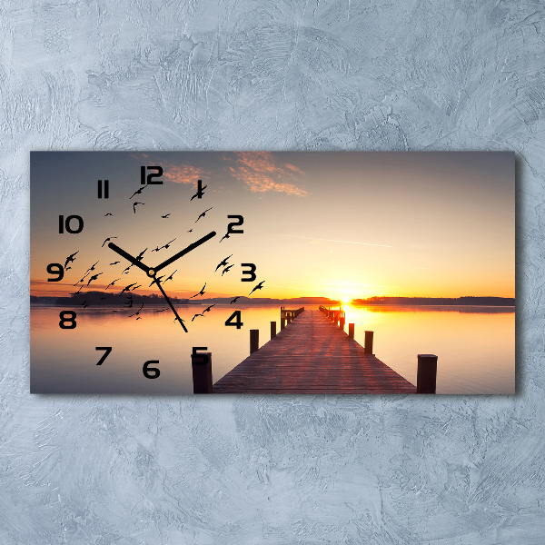 Orologio rettangolare con quadrante effetto tramonto