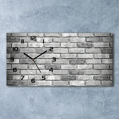 Orologio rettangolare con quadrante a motivo di muro di mattoni