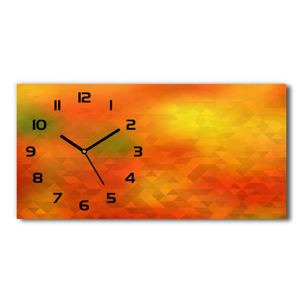 Orologio orizzontale con motivo a triangoli astratti
