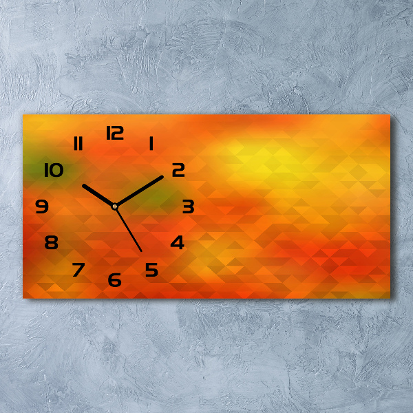Orologio orizzontale con motivo a triangoli astratti