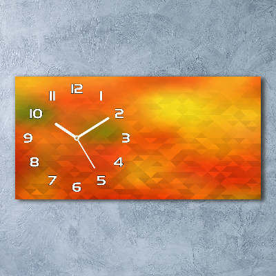 Orologio orizzontale con motivo a triangoli astratti