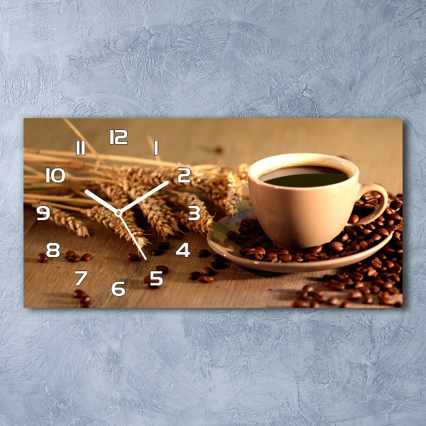 Orologio rettangolare con quadrante ispirato al caffè aromatizzato