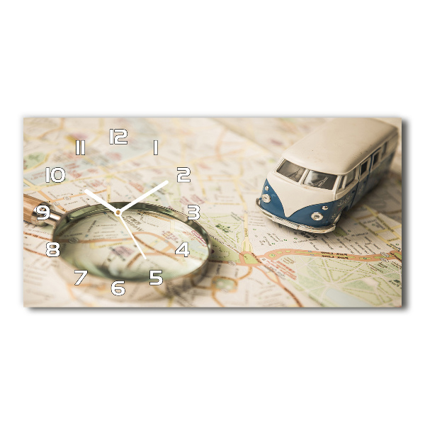 Orologio orizzontale con quadrante ispirato al simbolismo del viaggio