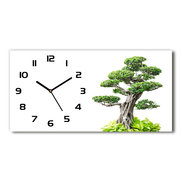 Orologio orizzontale con motivo albero bonsai