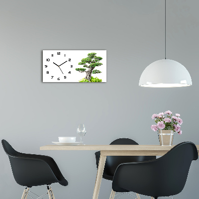 Orologio orizzontale con motivo albero bonsai