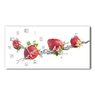 Orologio orizzontale con motivo di fragole e acqua