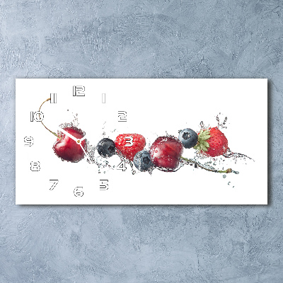 Orologio rettangolare con quadrante con motivo frutti di bosco