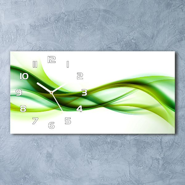 Orologio orizzontale con motivo a onde astratte
