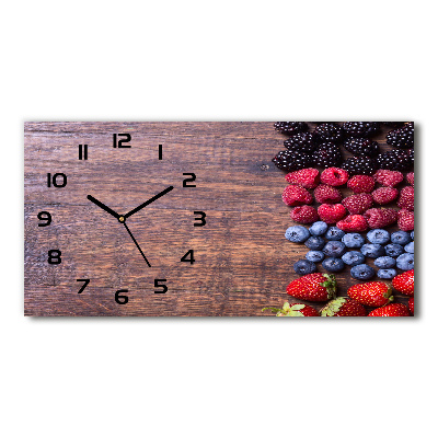 Orologio orizzontale con motivo Frutti di bosco