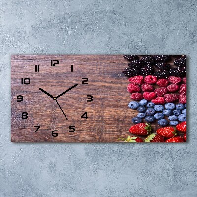 Orologio orizzontale con motivo Frutti di bosco