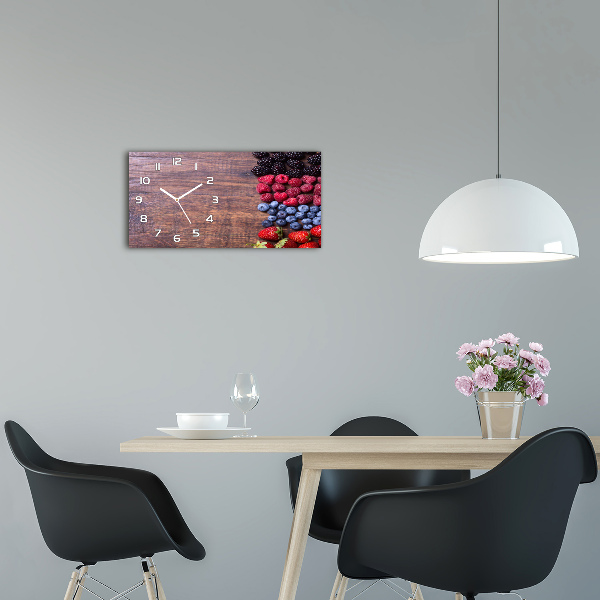 Orologio orizzontale con motivo Frutti di bosco