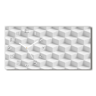 Orologio orizzontale con motivo astratto 3D