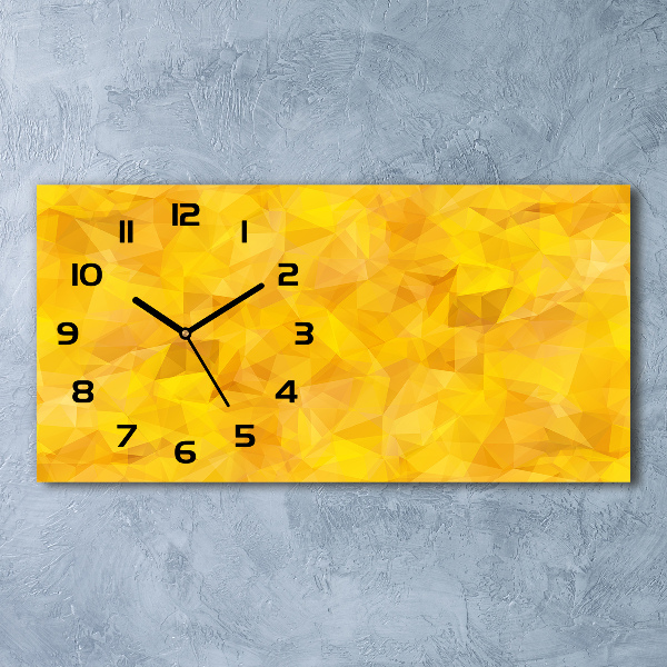 Orologio rettangolare con quadrante decorato con motivi a triangoli astratti