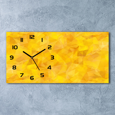 Orologio rettangolare con quadrante decorato con motivi a triangoli astratti