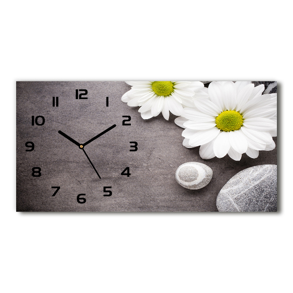 Orologio orizzontale con quadrante decorato con motivo Gerbera