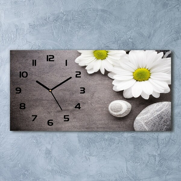 Orologio orizzontale con quadrante decorato con motivo Gerbera