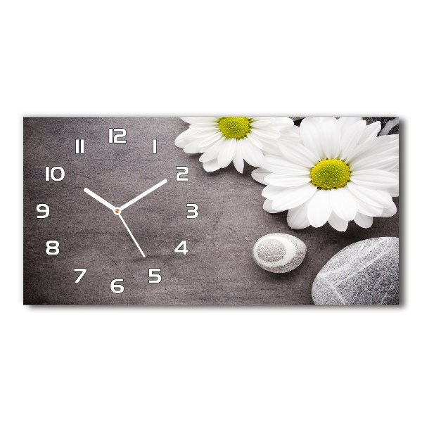 Orologio orizzontale con quadrante decorato con motivo Gerbera