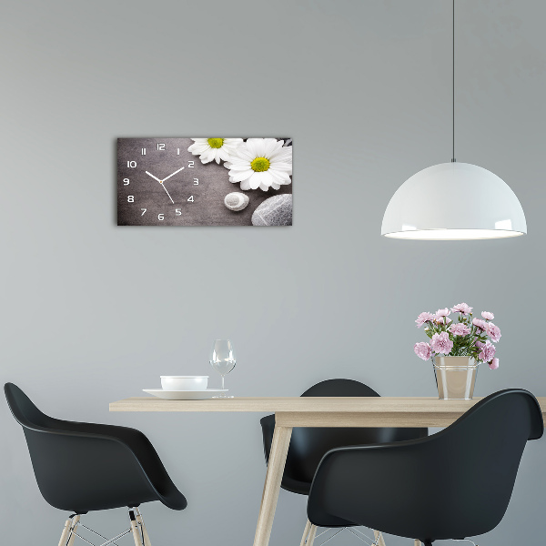 Orologio orizzontale con quadrante decorato con motivo Gerbera