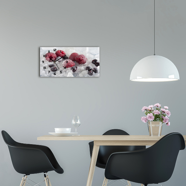 Orologio orizzontale con motivo di frutti di bosco ghiacciati