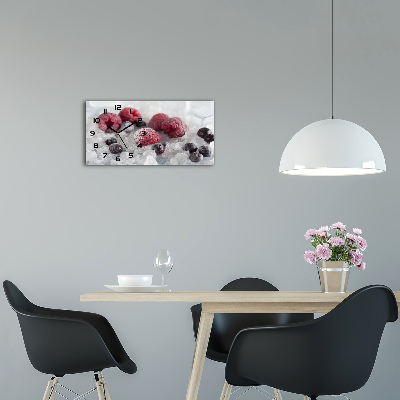 Orologio orizzontale con motivo di frutti di bosco ghiacciati