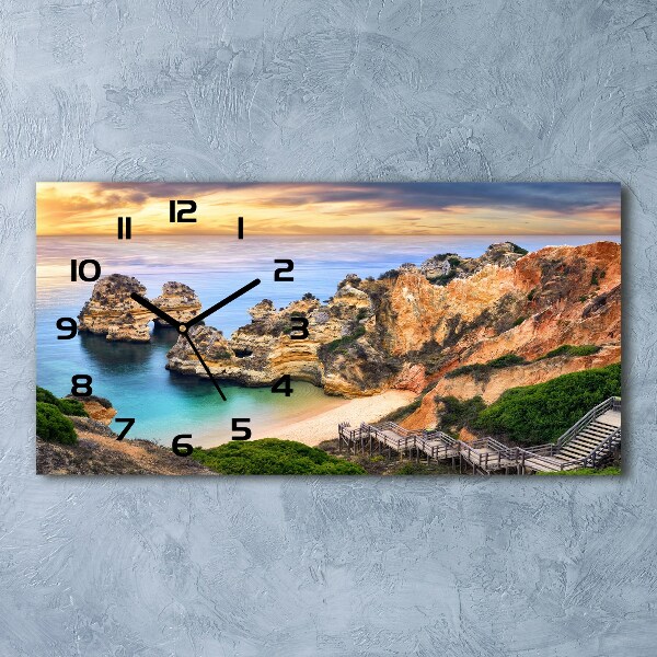 Orologio rettangolare con motivo ispirato a Lagos, Portogallo