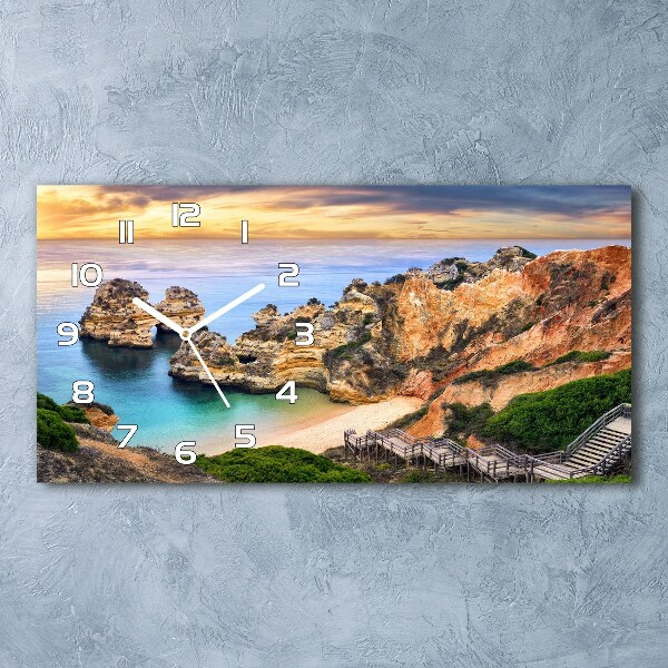 Orologio rettangolare con motivo ispirato a Lagos, Portogallo