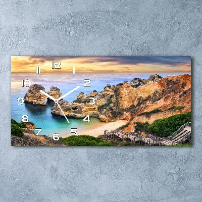 Orologio rettangolare con motivo ispirato a Lagos, Portogallo