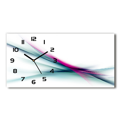 Orologio rettangolare con motivo a onde astratte