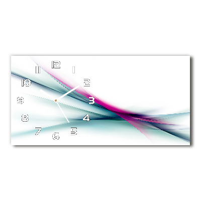 Orologio rettangolare con motivo a onde astratte