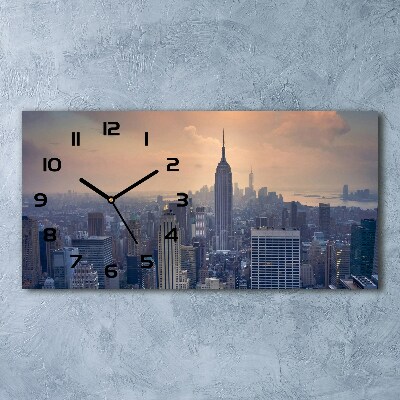 Orologio orizzontale con motivo Manhattan, New York